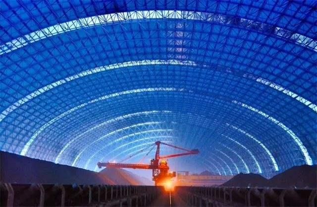 德惠亿优钢构工程师为您解析原料场封闭技术的特点和类型